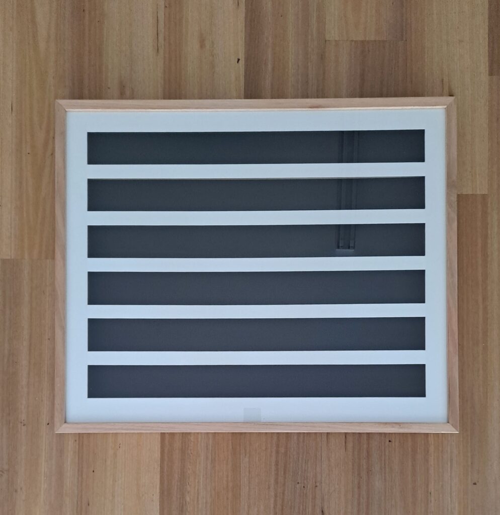 Display case with shelving for Lego minifigures